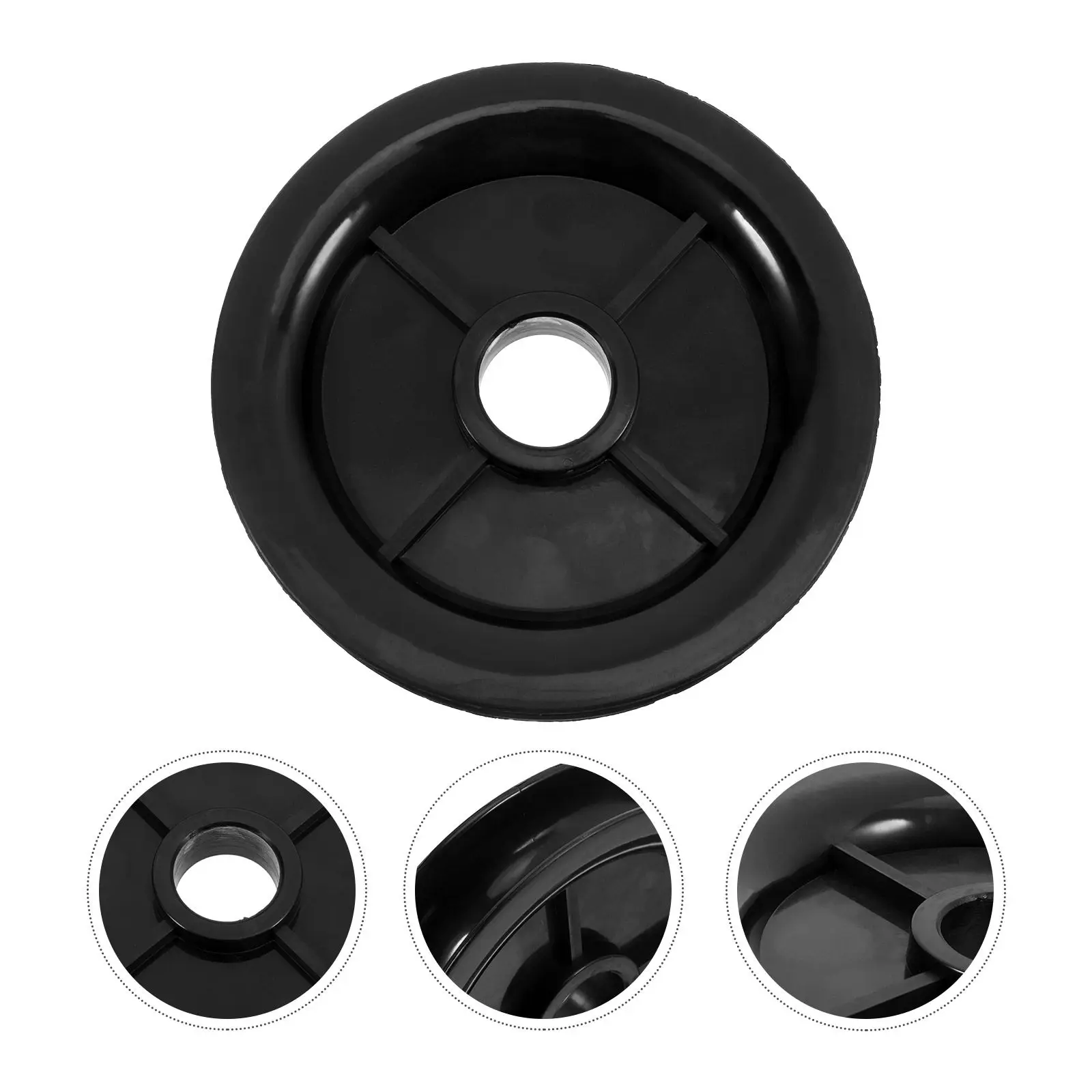 3 Ton Forklift Mast Guide Wheel Single Slot Plastic Pulley Replacement Inner Hole Gym Cable Machine Parts Garage Door Hardware