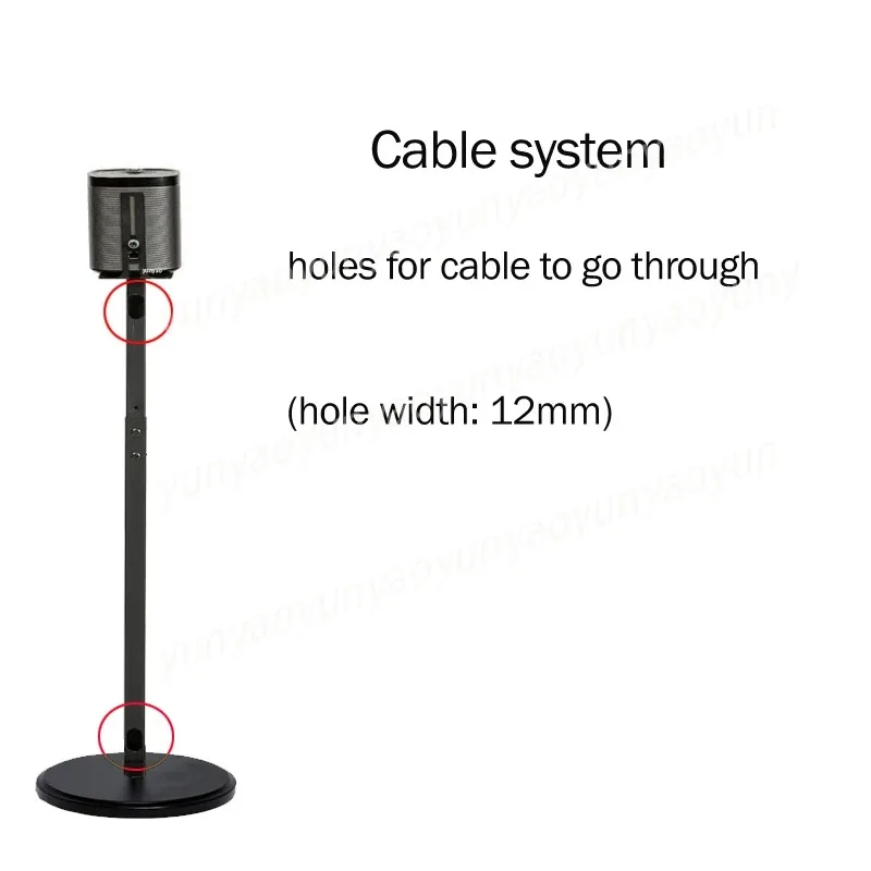 1 Pair = 2 Pcs, White SF10L 82.5cm-114cm Q930 9500 990C Q990F Q30B Q90B Round Base Adjustable Surround Sound Floor Bracket
