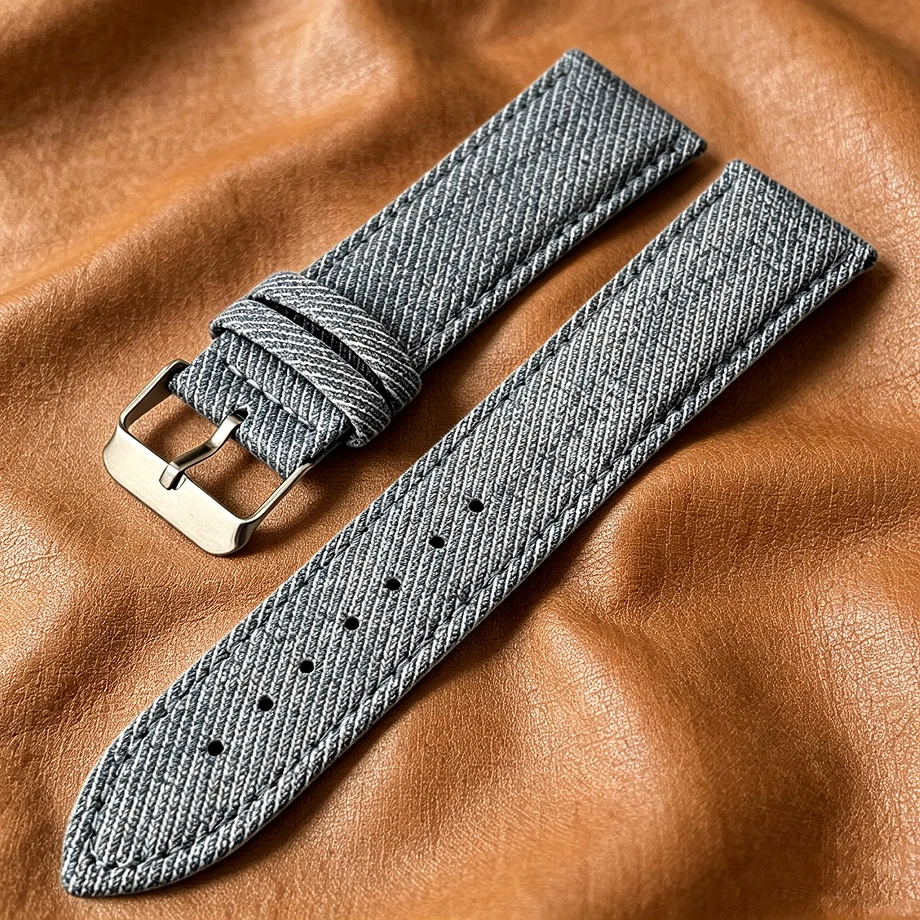 Sailcloth Canvas Watch Strap,18mm/20mm/22mm,Quick Release Pin Buckle,Multicolor Wrist Band for Men & Women Universal Watch Acces