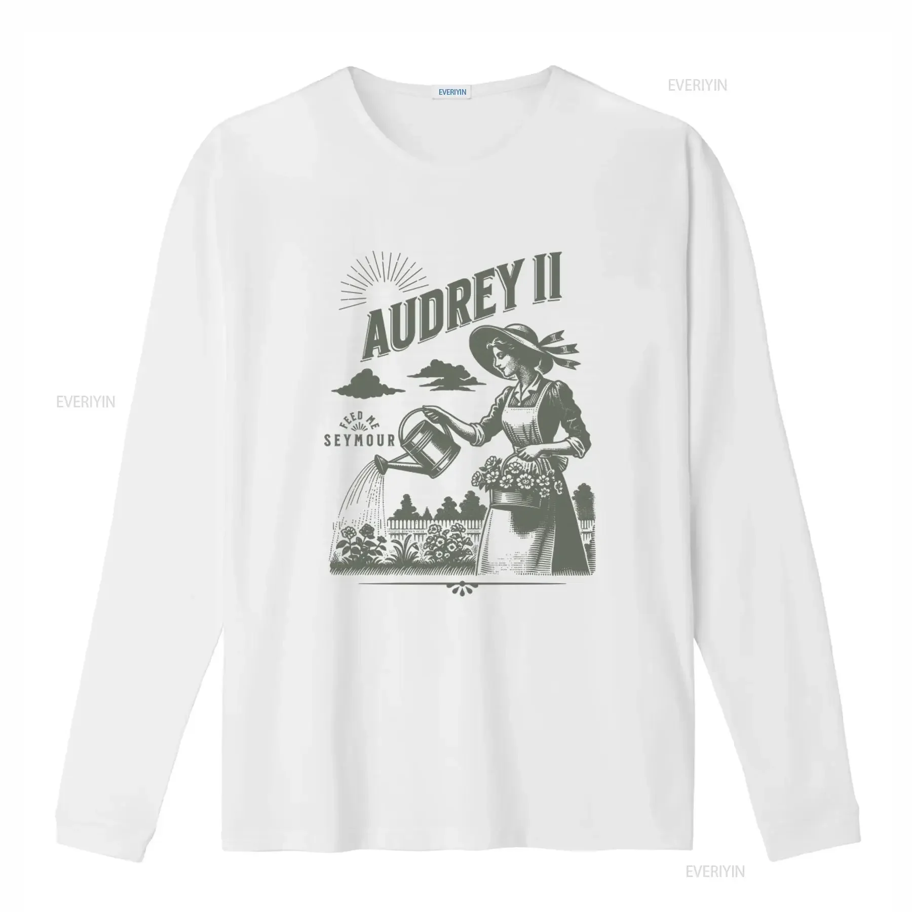 Audrey II Feed Me Seymour Halloween T Shirt Little Shop Of Horrors Movie Quote Horror Film Fan Spooky Garden Design vintage