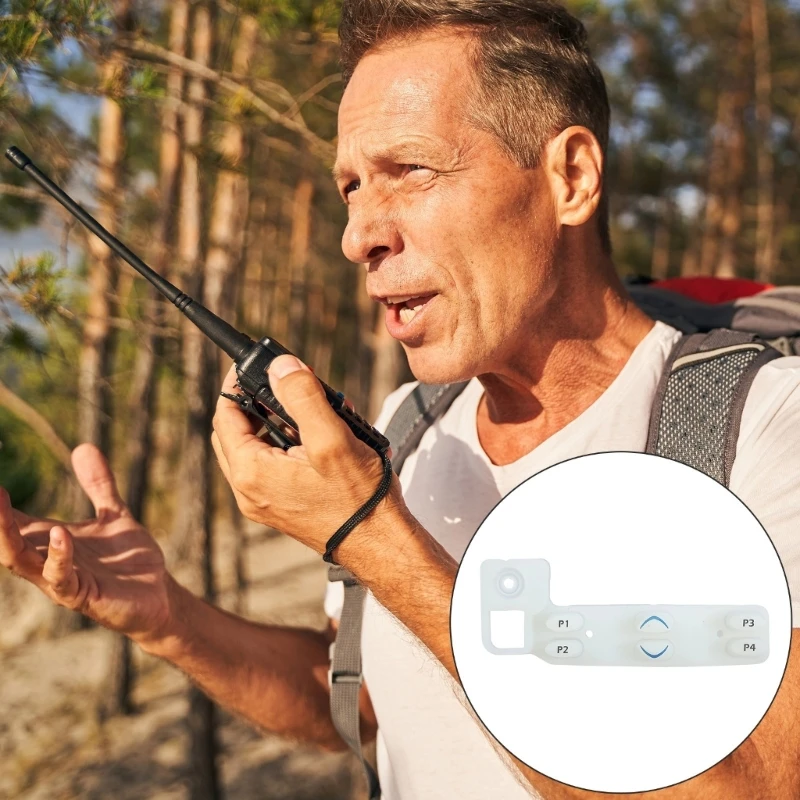 High Durability Two Way Radio Silicone Rubber Button For PRO5100 CDM1250 Mobile Communication Devices Mobile Transceiver