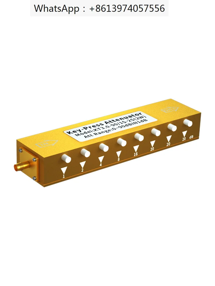 

Adjustable attenuator Sma/N type button stepper attenuator 3G60dB RF signal attenuator source manufacturer