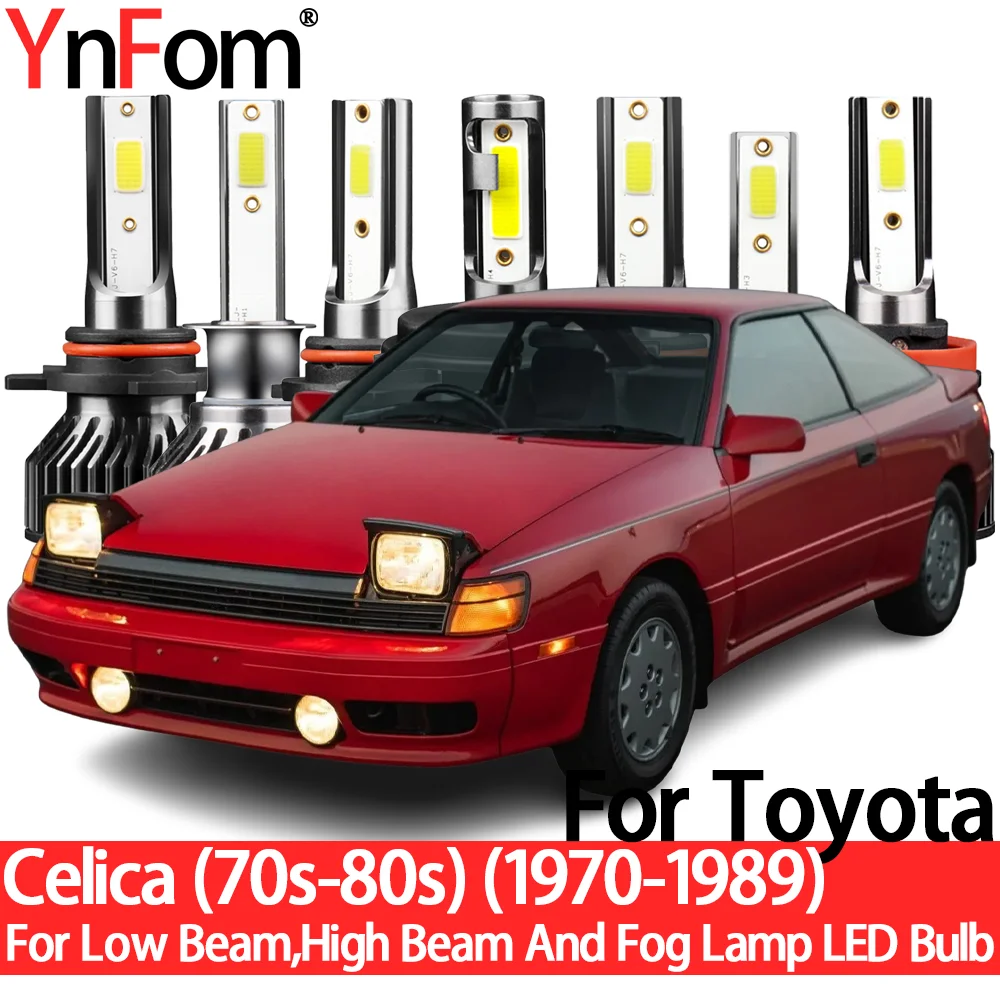 

YnFom Toyota специальные галогенные лампы для фар головного света для Celica 70s-80s версия 70-89 Ближний/Дальний свет, противотуманные фары, автомобильные аксессуары