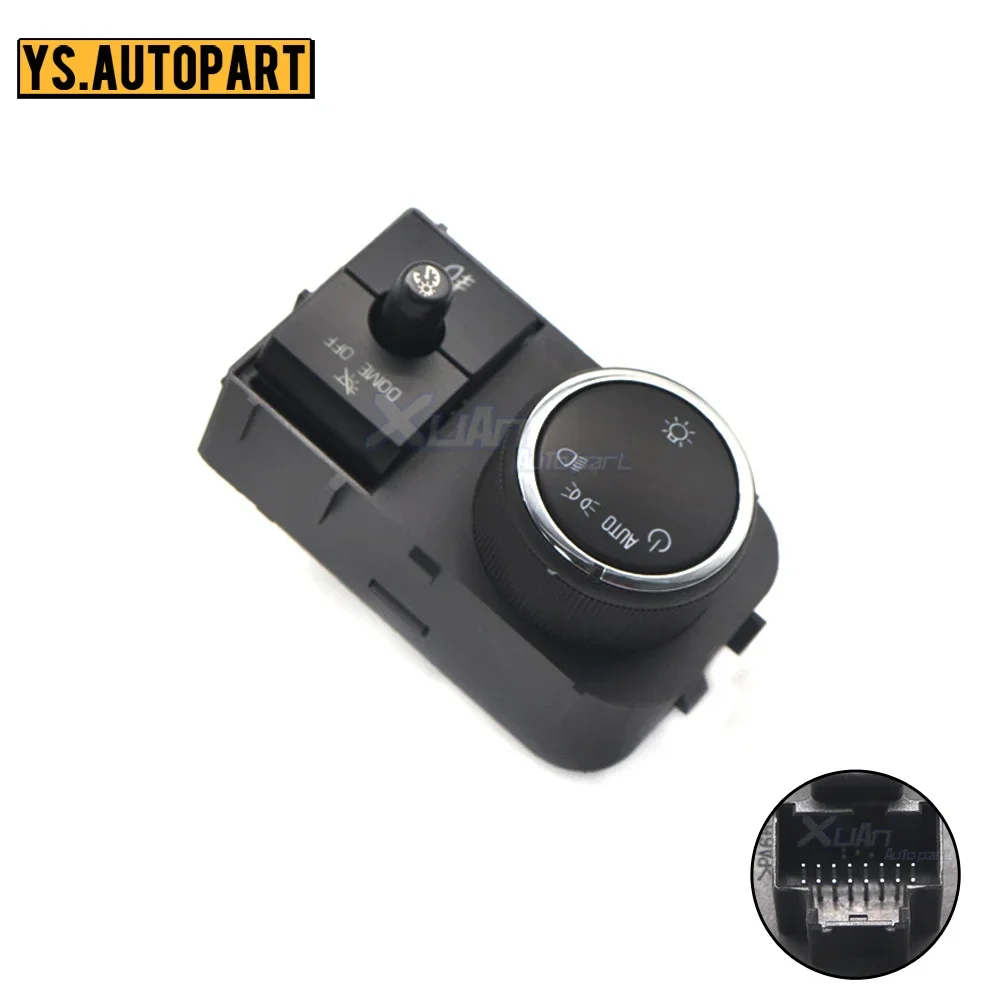 25858705 Headlight Fog Light Lamp Control Switch 15926099 for Cadillac GMC Sierra Yukon Chevrolet Silverado Suburban Black