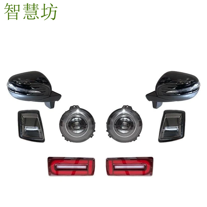 

Подходит для Mercedes-Benz W463 G-Class, комплект для модернизации старой модели до нового G63, полная модификация переднего и заднего бампера, чернение H.