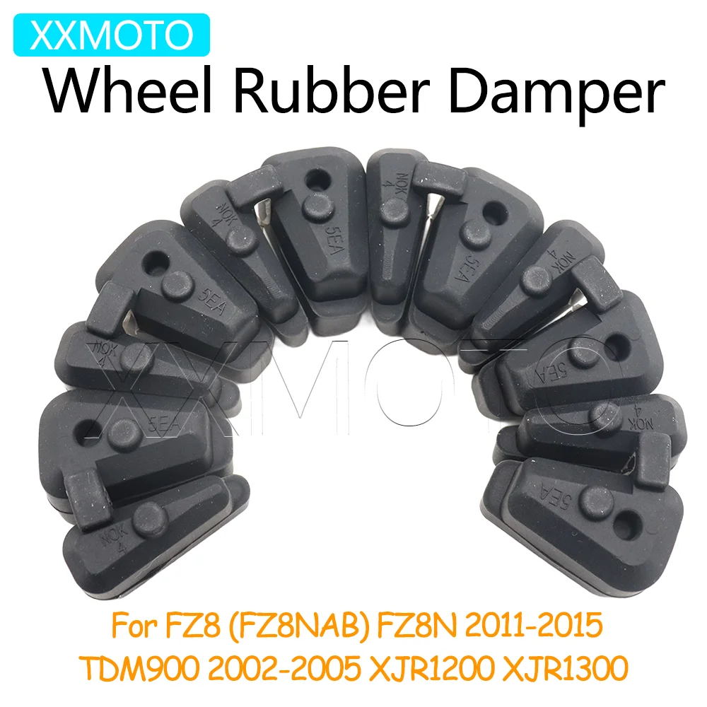 

For Yamaha FZ8 FZ8NAB FZ8N 11-15 TDM900 02-05 XJR1200 XJR1300 Rear Wheel Drive Rubber Buffer Sprocket Hub Damper Kit Accessories