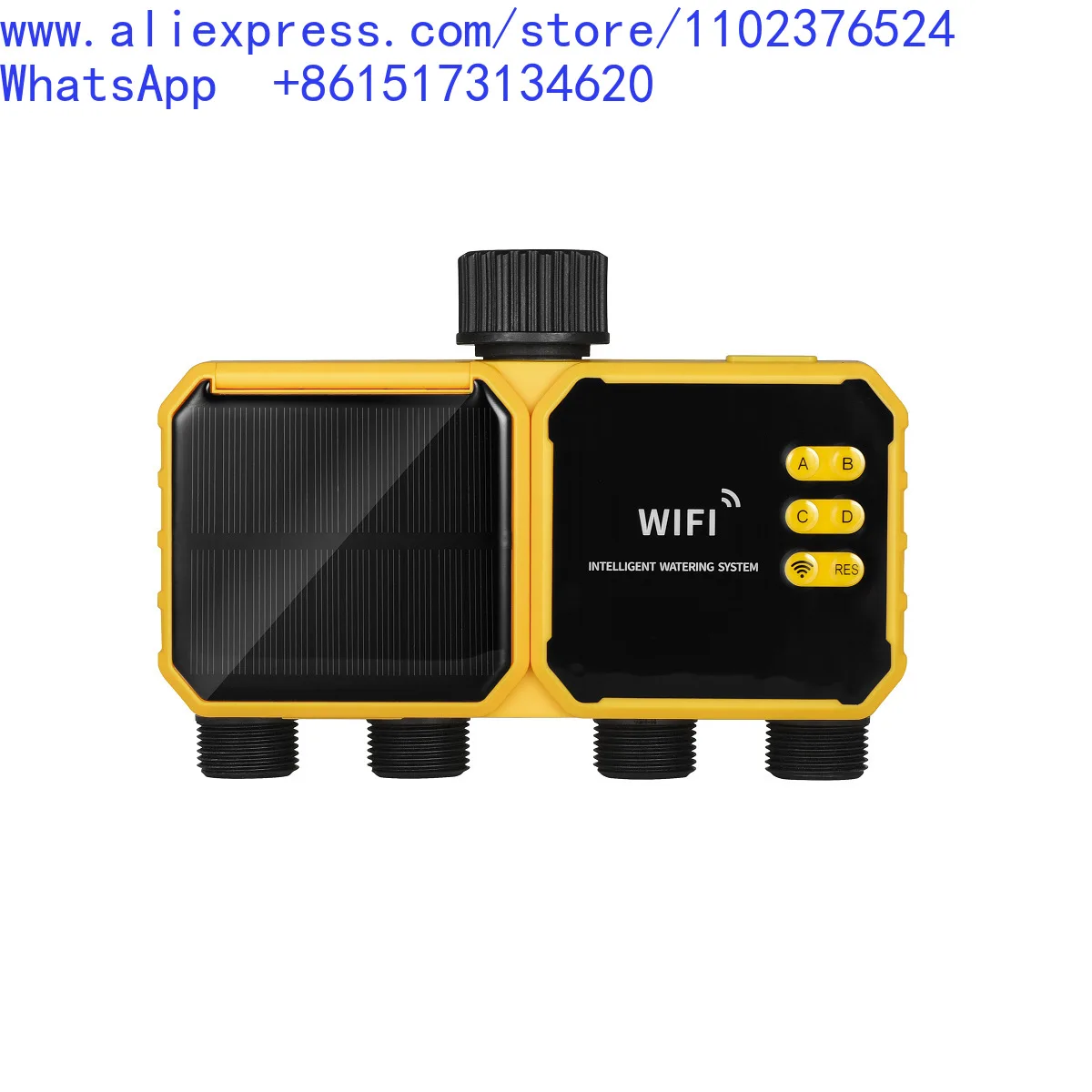 WiFi household lazy micro-spray solar automatic irrigator intelligent drip irrigation four-way regular flower watering artifact