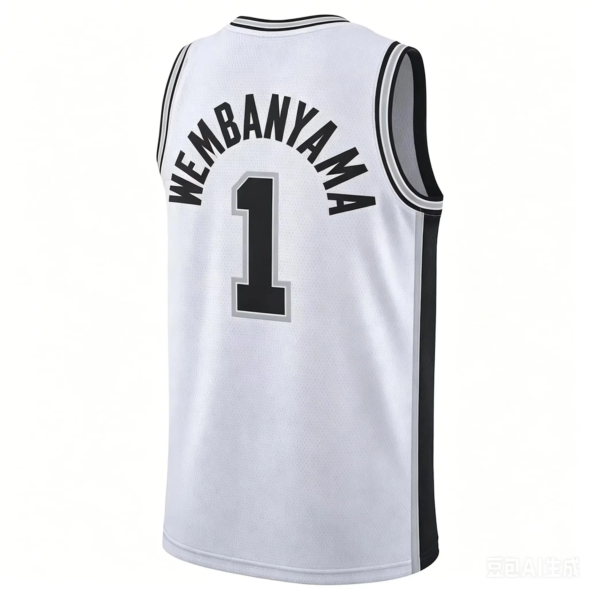 New Victor Wembanyama No.1 Basketball Retro American Jersey Printed Quick Drying Casual Daily Sports Men's Vest Family Matching