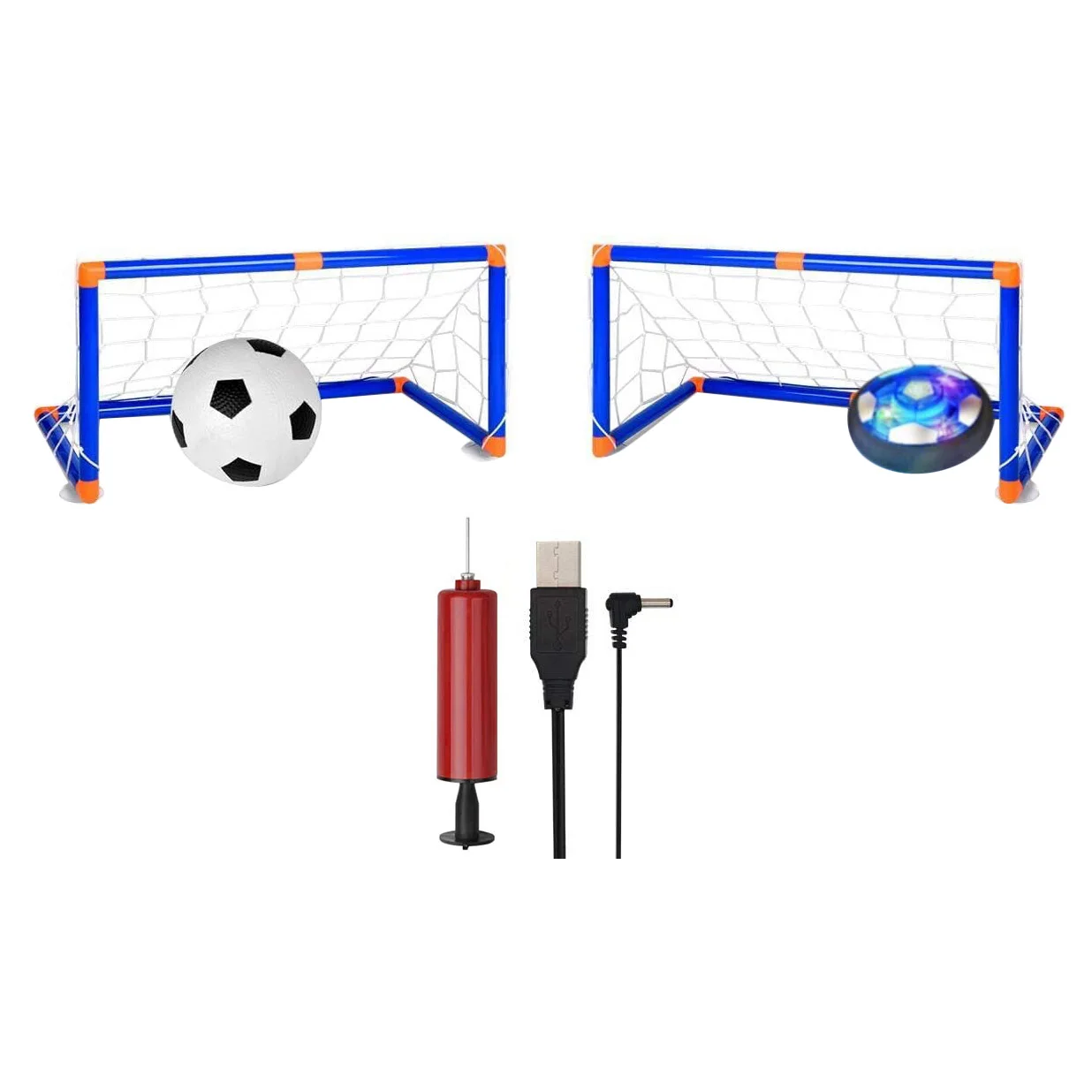 

Hover Soccer Ball Set Kids Toy Hockey Soccer Sets Air Soccer for Indoor Outdoor Sports Football Kids Toy Best Gift