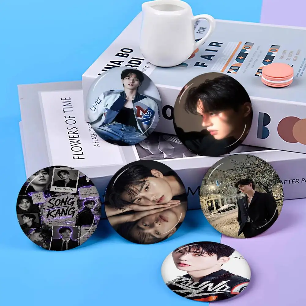 Korea Actor S-Song K-Kang Tinplate Pin Button Custom Anime Role Old-school Brooch Cartoon Collar Badge Jewelry Gift Fans