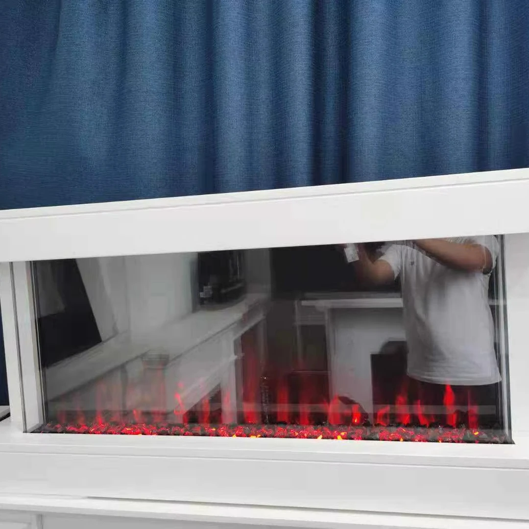 Modern Wall-mounted Electric Fireplace Remote Control App-Controlled Energy-Saving for Household Hotel Use English Operating