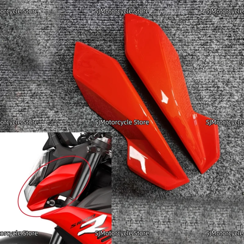 

Bright red Motorcycle Head Side Panel Upper Front Headlight Nose Turn Signal Fairing Fit For BMW S1000R M1000R 2021-2024