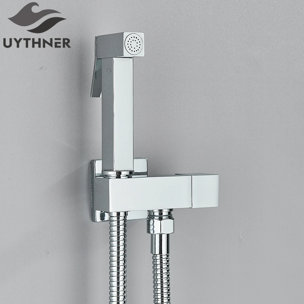 Uythner Badkamer Bidet Kraan Messing Kraan Wasmachine Mixer Enkel Koud Water Douche Sproeier Hoofd Kraan Wc Kranen Wc Handvat Jet - afbeelding 1