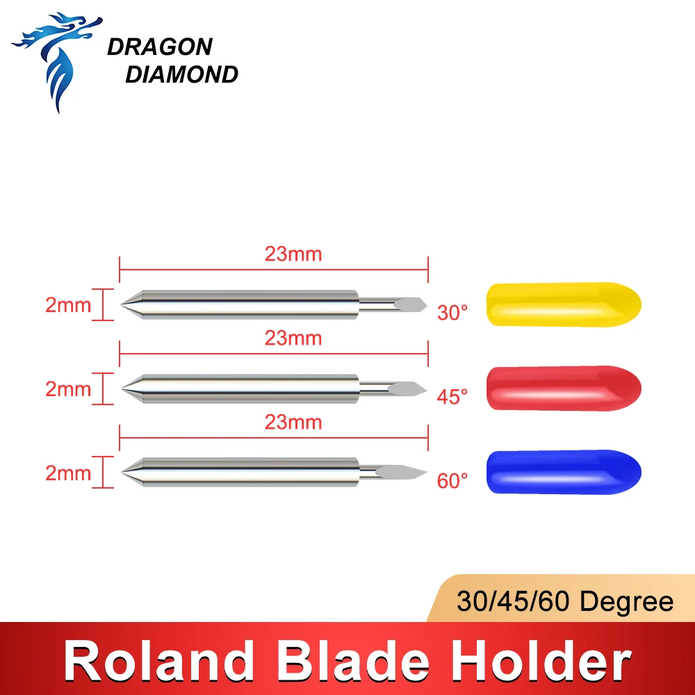 Roland Cutting Plotter Blade Holder, cortador de vinil, 30 graus, 45 graus, 60 graus, 5 pcs, 10pcs, 1 pc