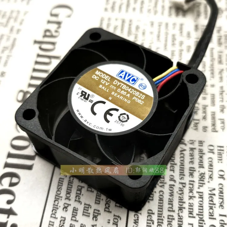 ORIGINAL DYTB0420B2S 4020 12V 0.65A 4CM 4WIRES PWM TEMPERATURE CONTROL COOLING FAN