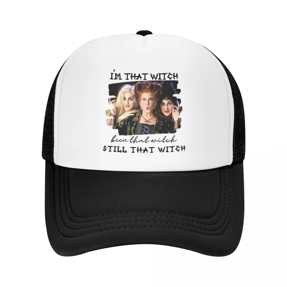 Custom Classic Unisex Hocus Pocus Halloween Witch Quote Trucker Hat Adult Adjustable Baseball Cap Women Men Hip Hop