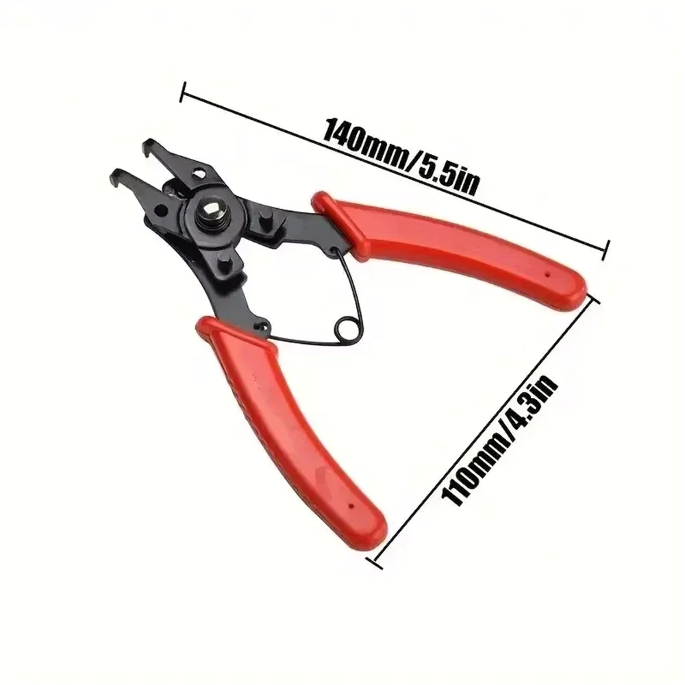 4 in 1 Multifunctional Snap Ring Pliers Internal External Ring Remover Retaining Circlip Multifunctional Hand Tools Pliers