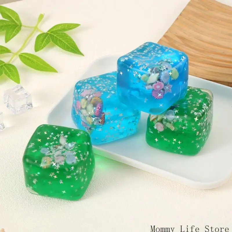

CD Star Ice Block Relaxation Toy Portable Seashells Stress Toy For Work Travel And School Use