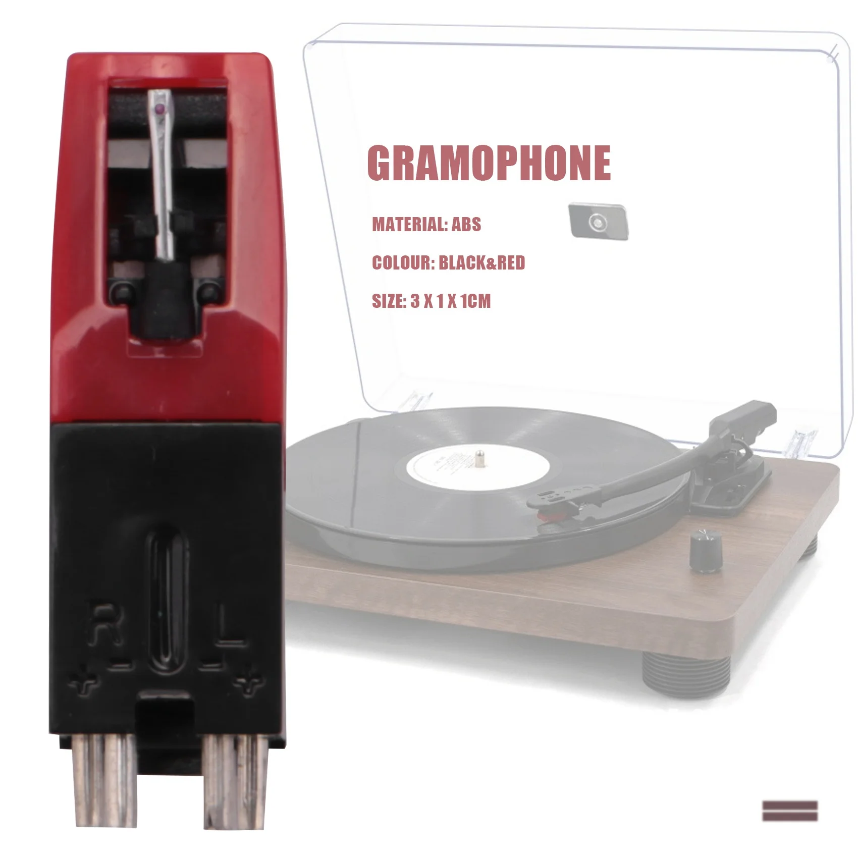 AT41Ceramic Cartridge and Stylus Needle for Phonograph Turntable Gramophone Record