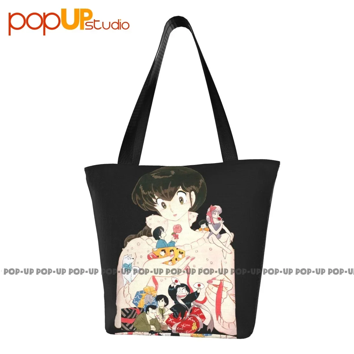 

Tributo Maison Ikkoku Cara Dolce Kyoko Cartone Retro Handbags Portable Shopping Bag Tear-Resistant