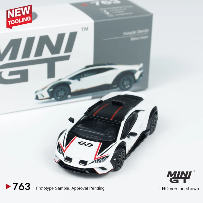 MINIGT 1:64 Huracan Sterrato Bianco Asopo alloy car model 763