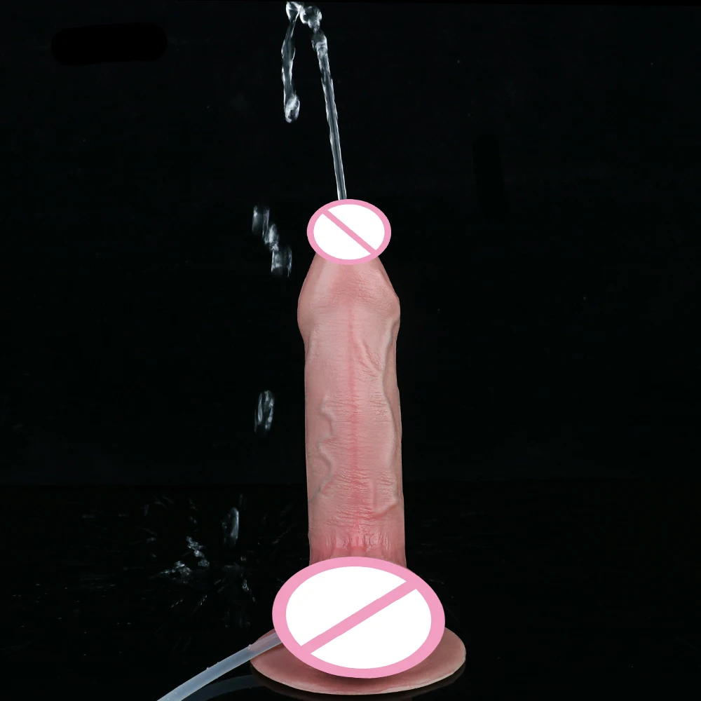 SXXY Foreskin Ultra Realistic Squirting Anal Plug Skin-Friendly Real Touch  Ejaculating Dildo Flexible Erotic Couple Sex Toys - view 6