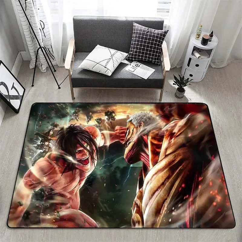 

Anime Attack on Titan Area Carpet Non-slip Rugs Large Mat for Living Room Comfortable Carpet Soft Floor Mat Rugs for Bedroom