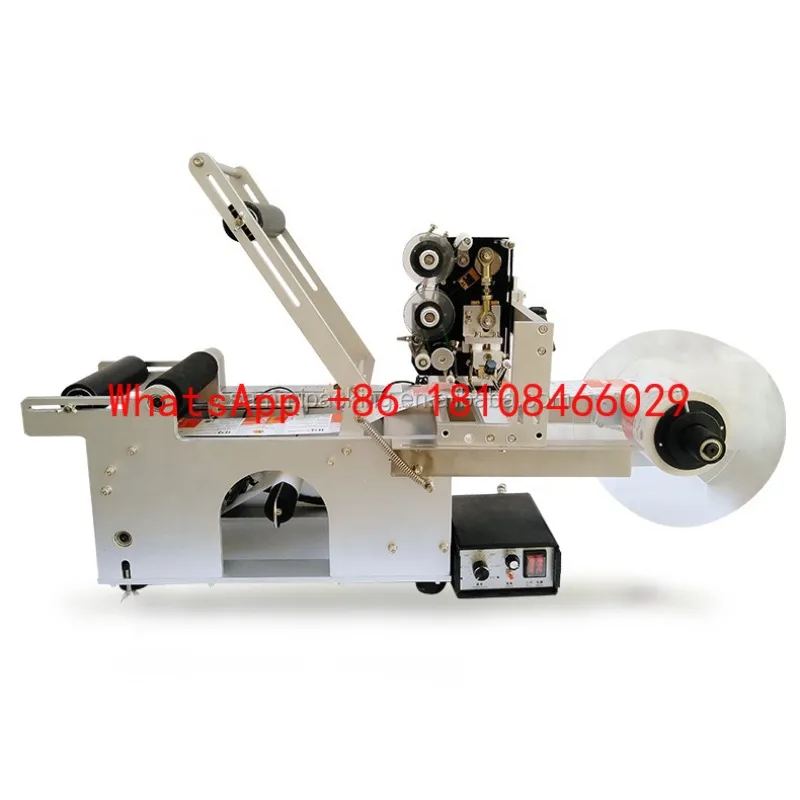 MT-50D 2 in 1 Semi-Automatic Round Juice Bottle Labeling Machine With Date Printing Machine