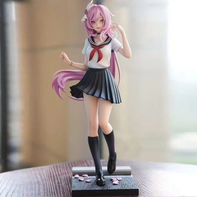 

Honkai Impact 3 Figures Elysia Figure School Uniform Elysia Anime Figurine Pvc Model Doll Desk Ornament Statue Toys Gifts