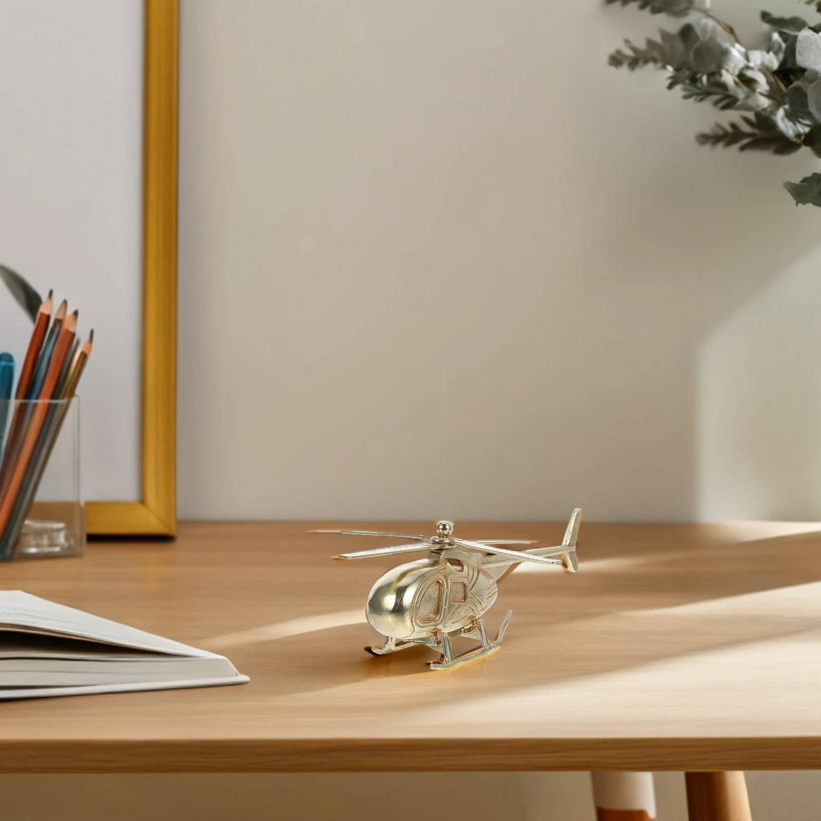 

Miniature Brass Statue Metal Airplane Vintage For Home Office Shelf Airplane Decor Decor Unique Gift