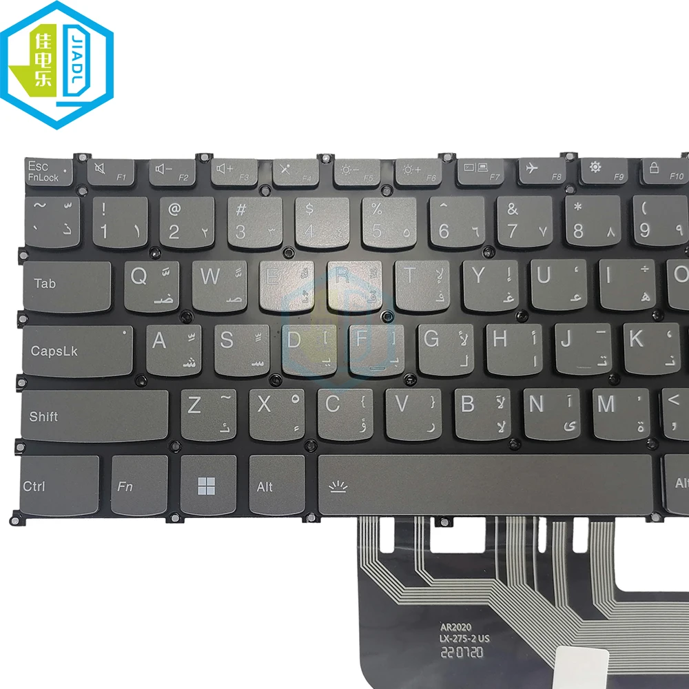 Arabic Backlit Keyboard For Lenovo Yoga Slim 7 7-14ARE05 14IIL05 Pro 14ACH5 Pro-14ARH5 Pro-14IHU5 Pro-14ITL5 PC4SB SN20M61485