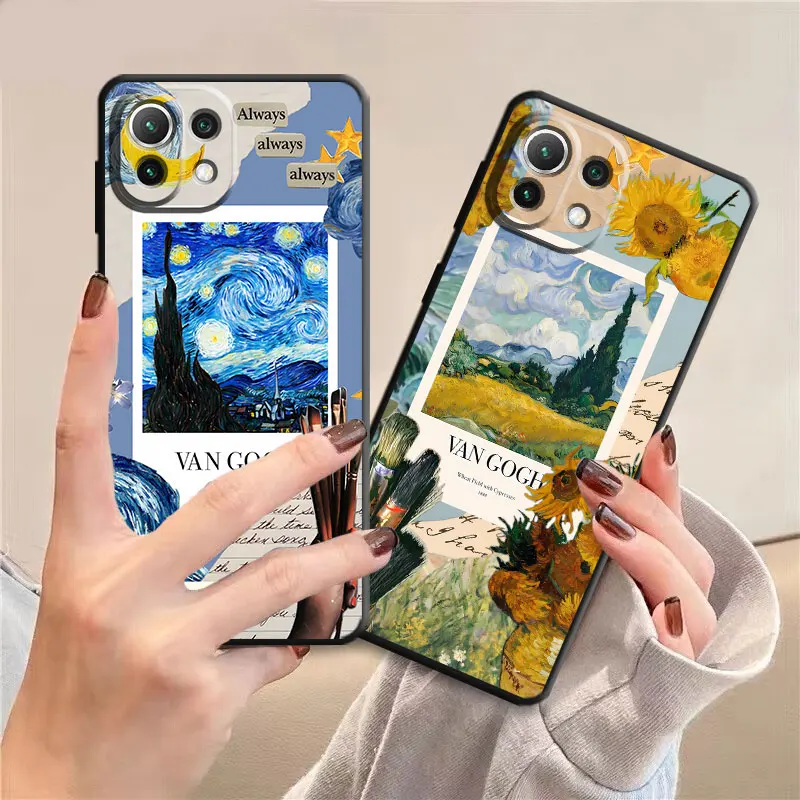 Van Gogh Art Cover Phone Case for Xiaomi 13 12 10T 11 12 Lite 13 14 12T Pro 12T 11T 10T 12 Pro 12X Note10 CC9Pro Silicone TPU