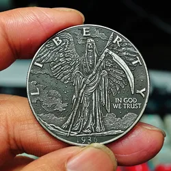 America Wanderer Coin Angel and Eagles Pattern Commemorative Coin Collection Crafts Souvenirs Ornament
