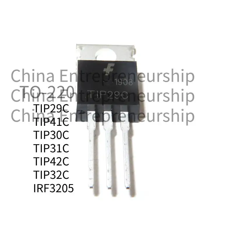 10 peças transistor tip29c tip30c tip31c tip32c tip41c tip42c irf3205 para-220 para 220 tip31 tip32 tip41 tip42 irf3205pbf