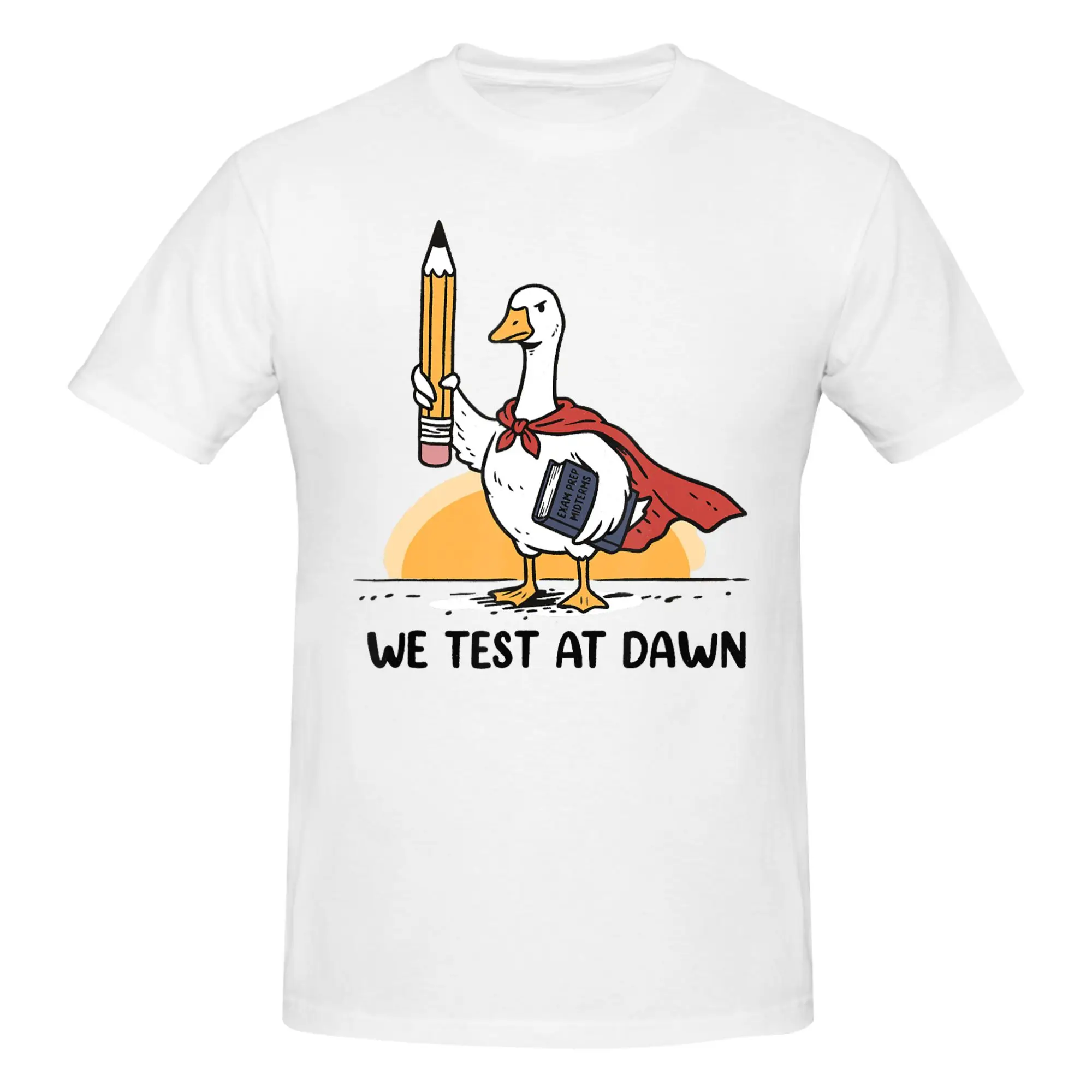 1 Piece Test Fight Mode Funny Graphic 100% Cotton T-Shirt We Test At Dawn Tops Tees For Men