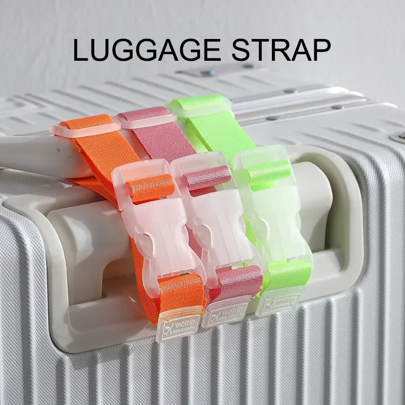 1PC Multifunctional Color Random Luggage Bag Buckle Portable Travel Fixed Strap Anti-loss Packing Entrainment Pendant