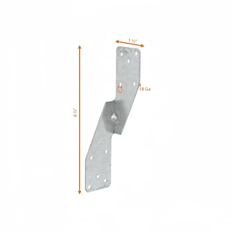 

20pcs H2.5A heavy-duty galvanized hurricane tie bracket beam support beam