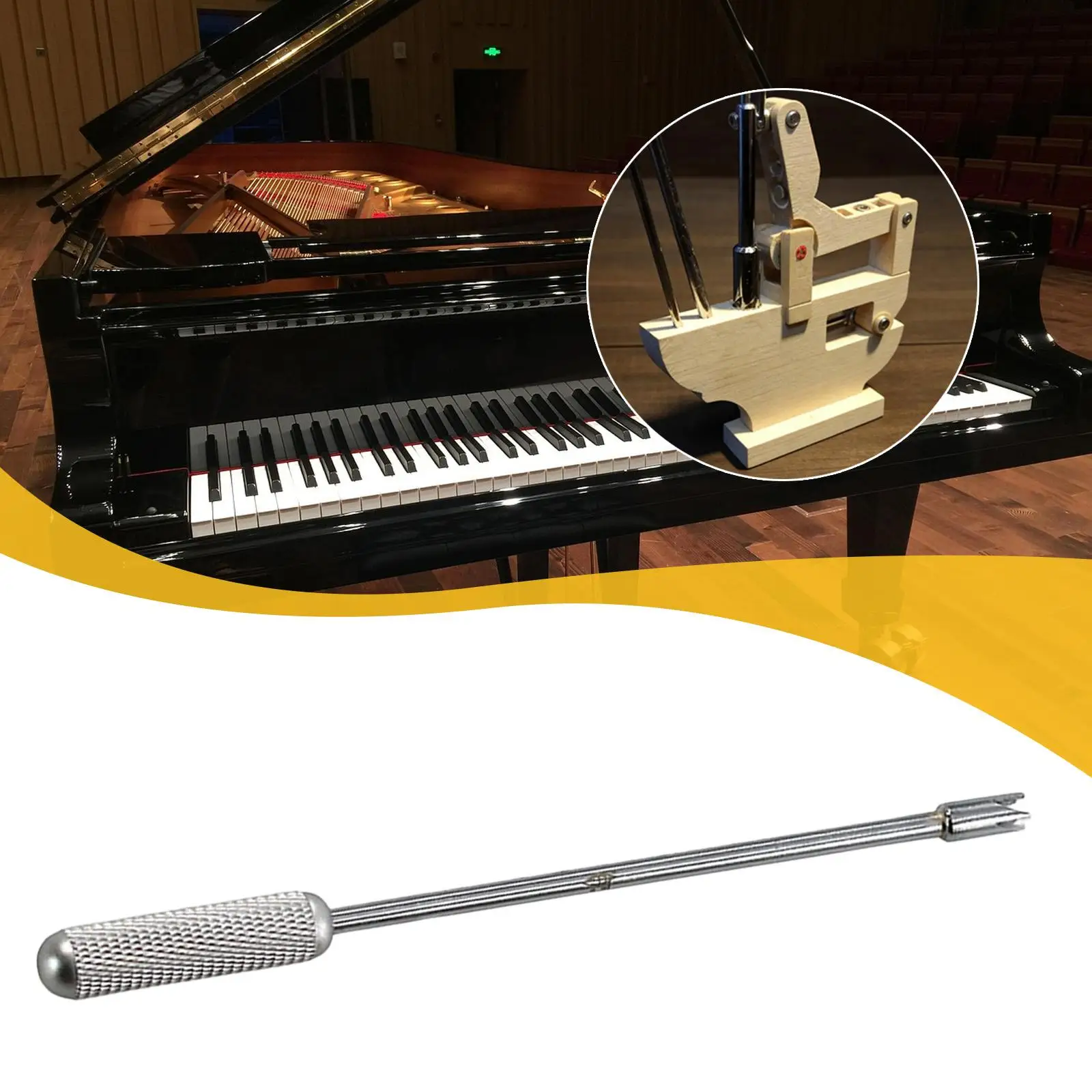 

Инструмент для настройки пианино, расширитель отверстий для пианино, компактный, прочный, для обслуживания, легкий, профессиональный, простой в использовании, практичный, портативный.