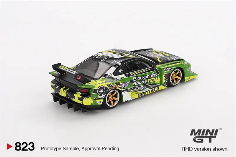 *البيع المسبق* MINI GT 1:64 LB-Super Silhouette S15 SILVIA # 555 V2 2024 فورمولا الانجراف اليابان دييكاست نموذج سيارة