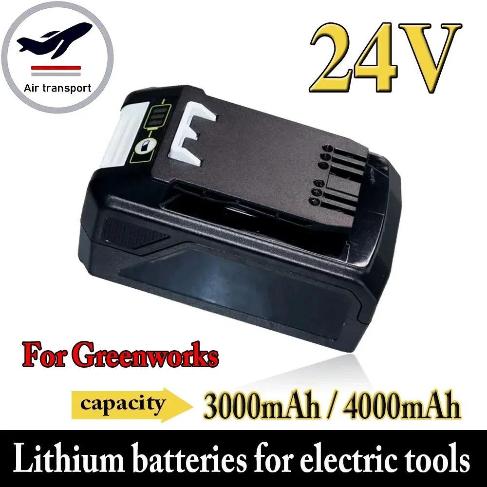 5.0Ah/3.0Ah 24V Li-ion Battery for Greenworks G24B4 Battery 48V 29842 29852 BAG708 BAG711 Cordless Tools 20352 22232 2508302