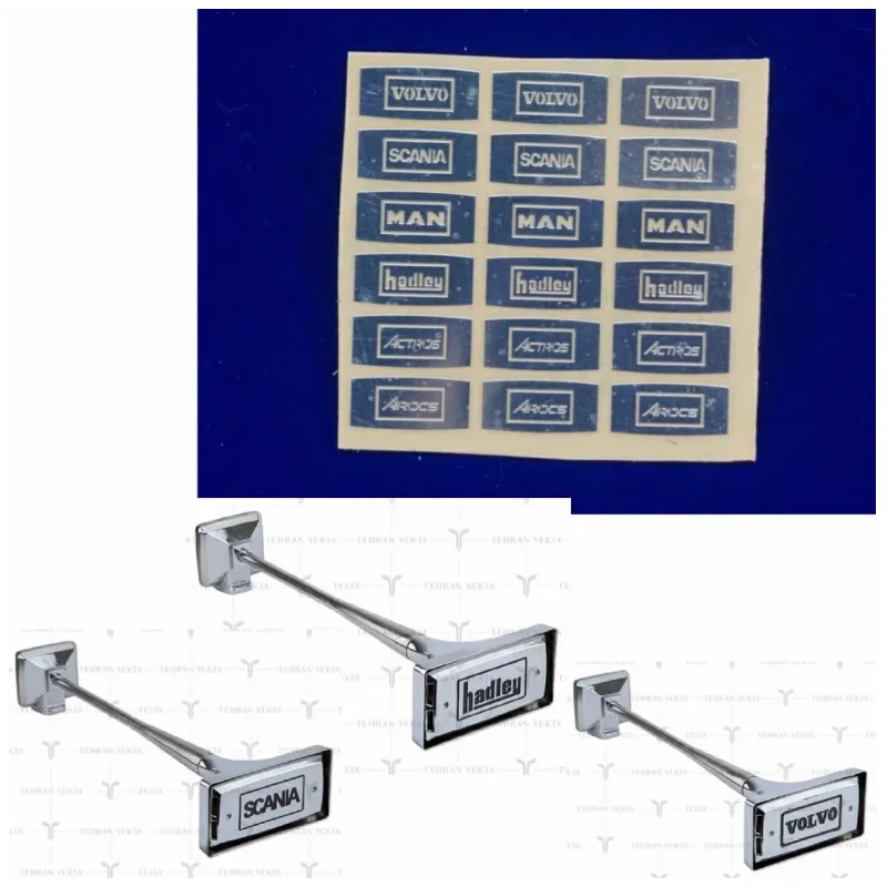 Światło Logo LED lampa trąbka pneumatyczna Hadley rog do Tamiya 1/14 zdalnie sterowana ciężarówka Scania 770s 56371 Volvo traktor RC przyczepa LESU