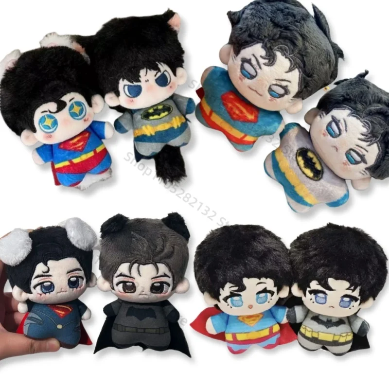 2026 New Anime Superman Clark Kent Plush Batman Bruce Wayne Plush Pendant Doll Classic Hero Plushie Movie Peripherals Fans Gift