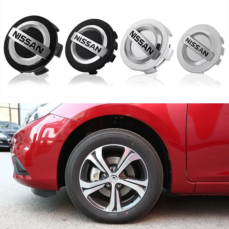 4Pcs 54mm 60mm 3D Car Wheel Center Hub Caps For Nissan Qashqai J11 Juke Tiida Teana X-Trail Auto Tire Badge Covers Accessories