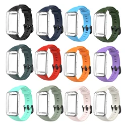 Silicone Strap + Transparent TPU Case For Huawei Honor Band 6/Honor Band 7 Smart Bracelet Wristband For Huawei Band 6