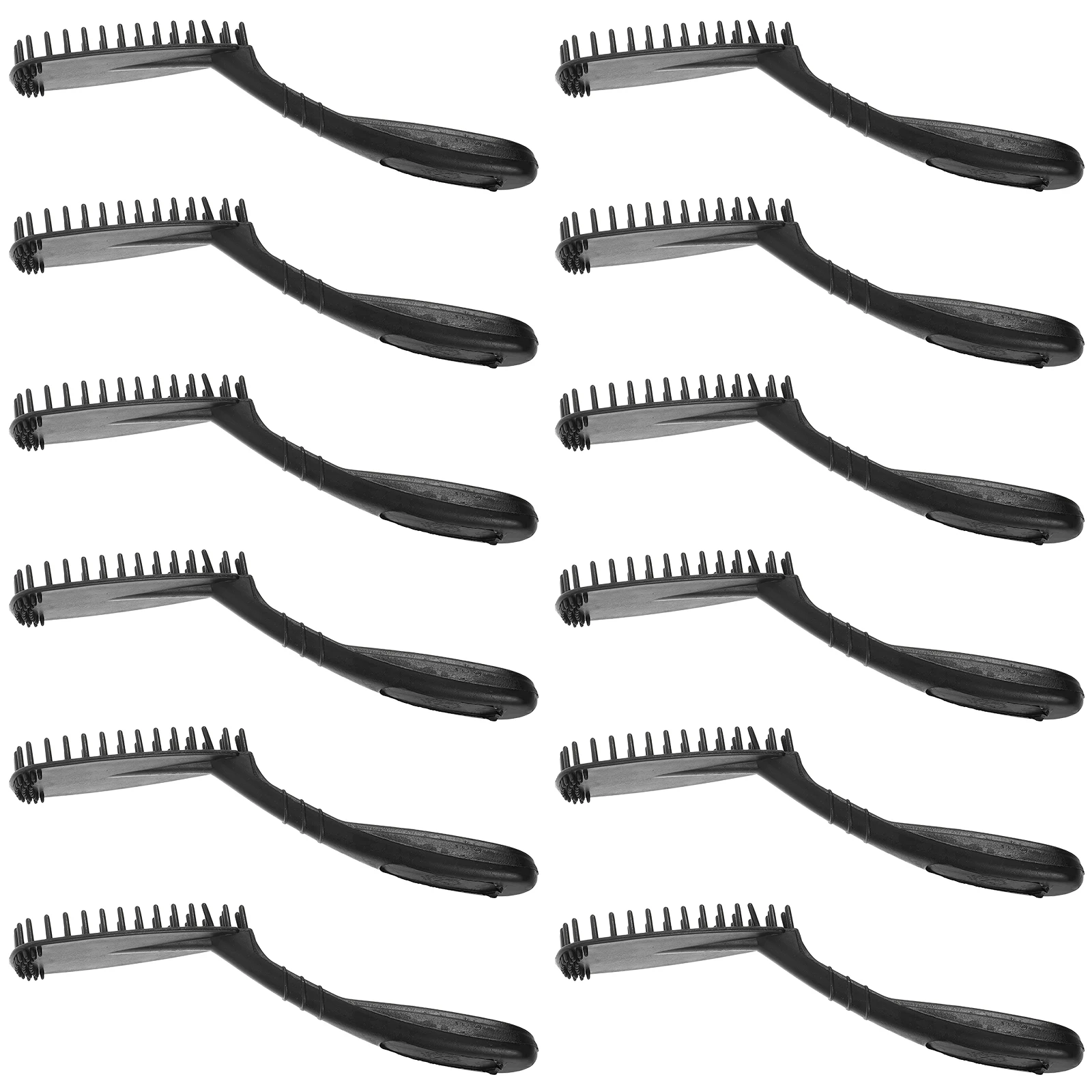 

12pcs Hair Dye Brush Oval Applicator For Salon Home Use Fine Bristles Coloring Tool Easy Clean Dyeing Comb - Hair Coloring