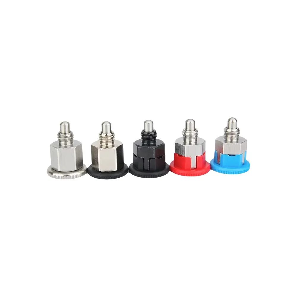 M8 M10 Rest Position Type Indexing Plungers, Index Blots, Plastic Knob