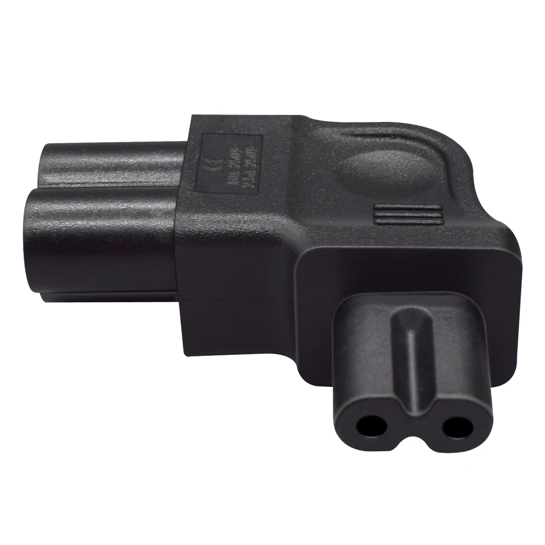 Штепсельная Вилка jorinдо IEC320 C6 в C7 с левым изгибом, штепсельная вилка переменного тока с цветком сливы на фигурку 8 с боковым изгибом, переходник