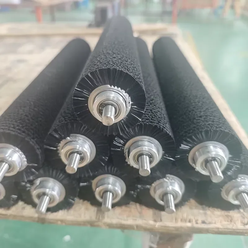 Roller Type Nylon Bristles Industrial Grade Roller Brush 9 Inch Cylinder Ultra Fine Brush