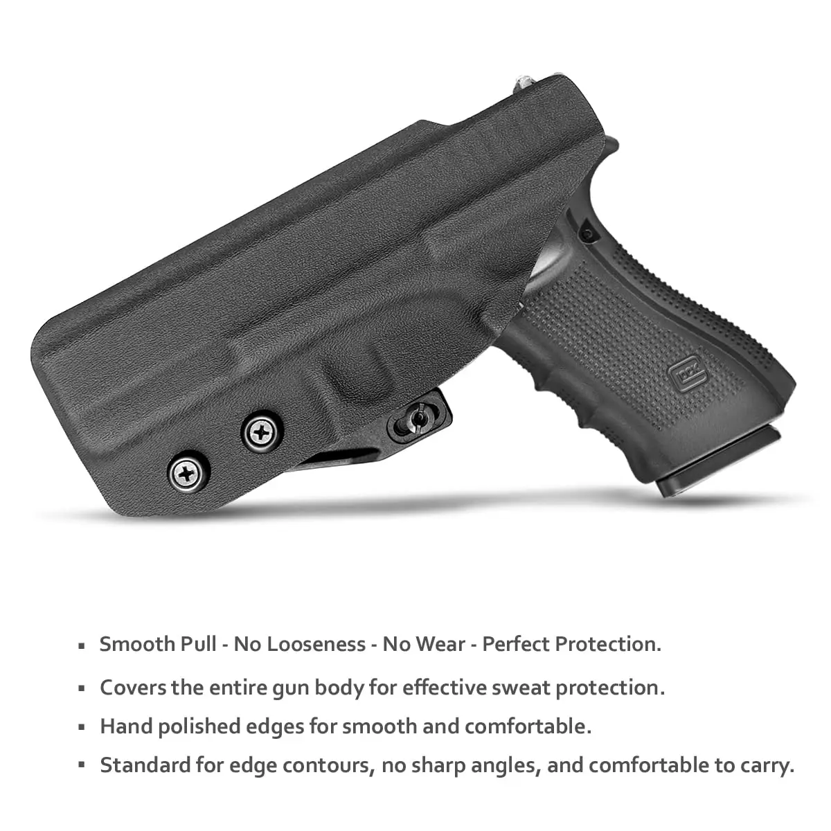 IWB Kydex Holster with Claw Fit: Glock 17 (Gen 1-5) / Glock 22 Glock 31 (Gen 3-4) - Inside Waistband Concealed Carry - G17 G22