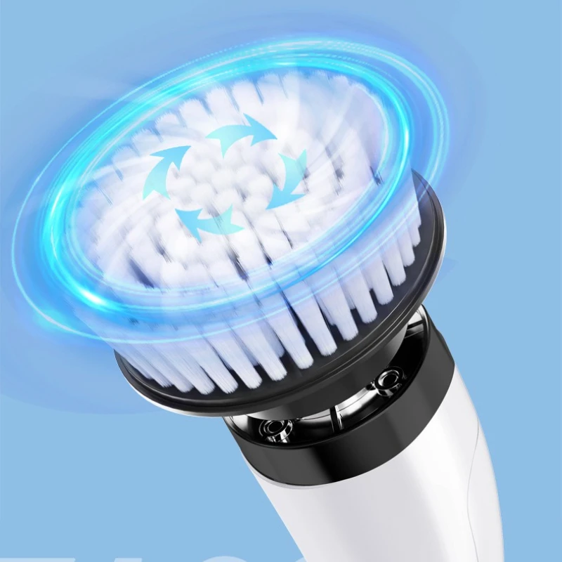 Handheld Electric Scrubber, Multi-Function Cleaning Brush, Extendable Floor Cleaning Tool, Kitchen & Bathroom Brush
